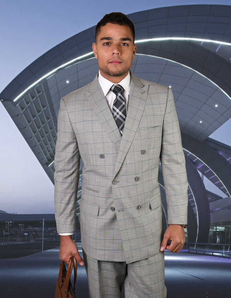 OLIVER GREY REGULAR FIT DOUBLE BREASTED SUIT