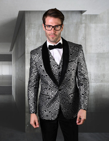 VALE BLACK 3 PC TAILORED FIT TUXEDO