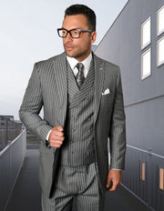 VALENCIA GREY REGULAR FIT 3 PC SUIT