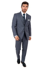 TOWNSEND CHARCOAL TAILORED FIT 3 PC SUIT