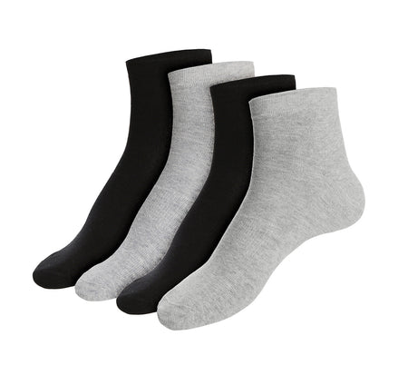 COTTON RICH STRETCH ANKLE ATHLETIC SOCKS - 8 PK ASSORTED COLOR
